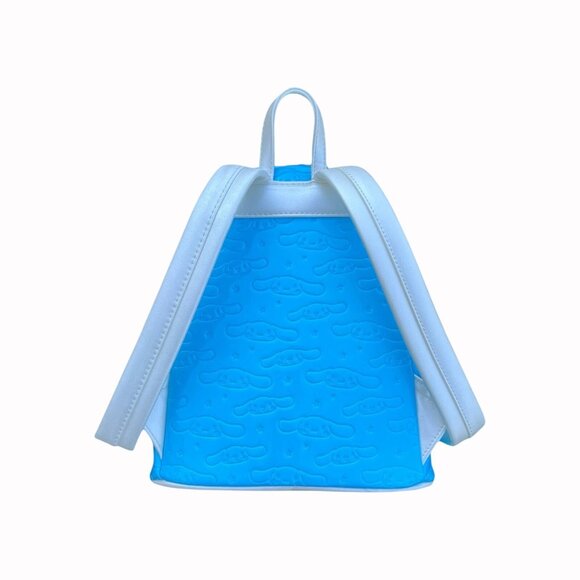 Sanrio Loungefly Cinnamoroll Blue Backpack With 3D Face and Moveable Ears - Picture 4 of 6